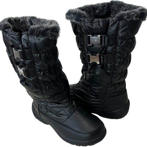 10-239 Black Weatherproof Women's Boots Size 7 - Picture 1 of 11